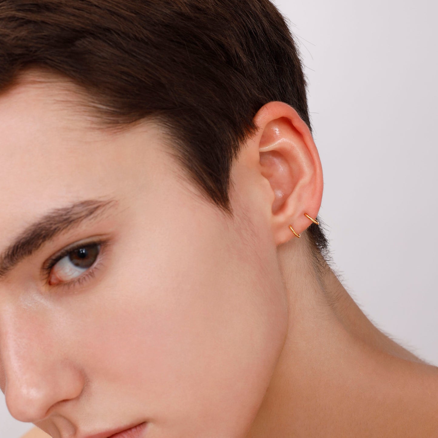 Petti Hugging Hoop Earrings (Pair)