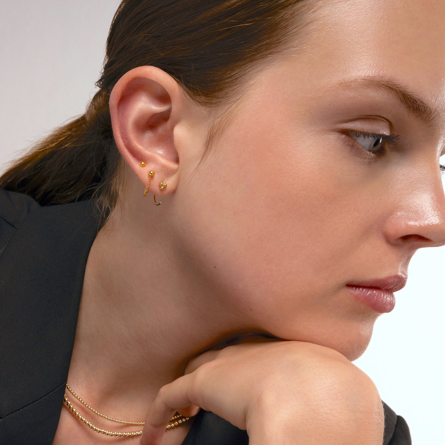 Short Chain Ear Jacket