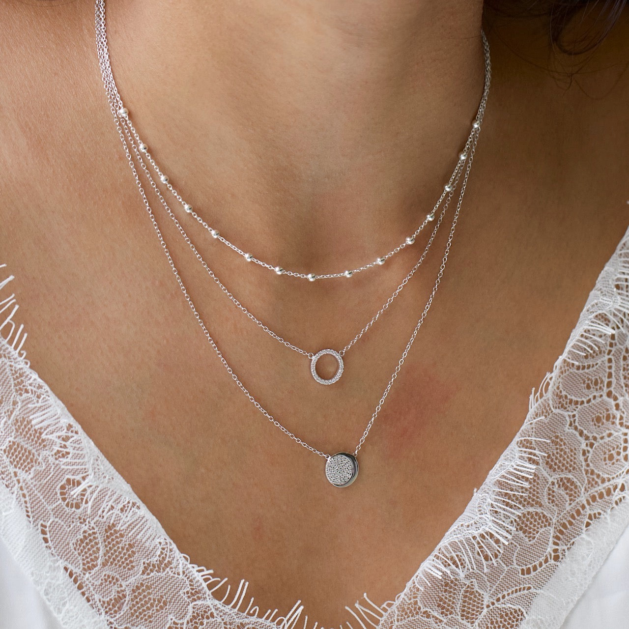 Sparkle Circle Necklace