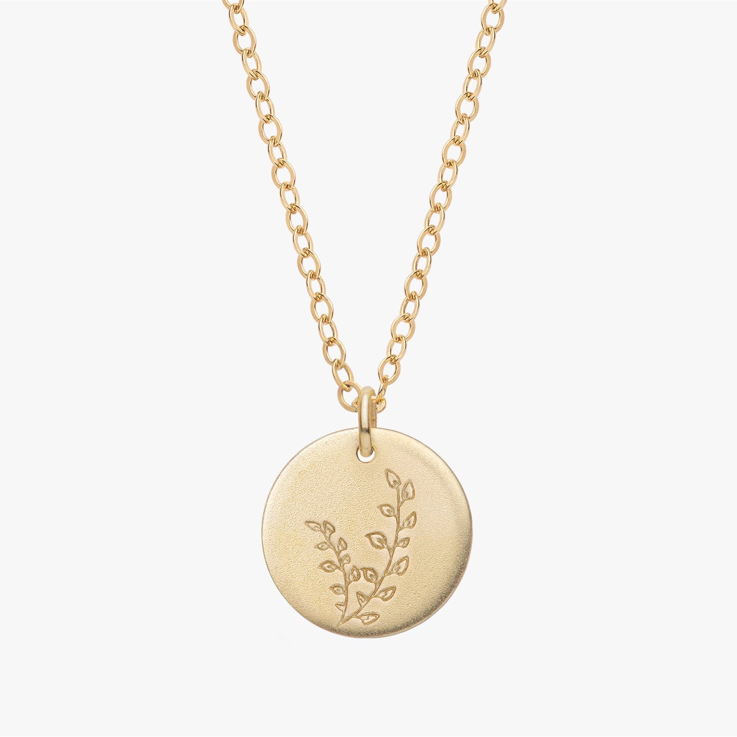 Personalized Floral Necklace
