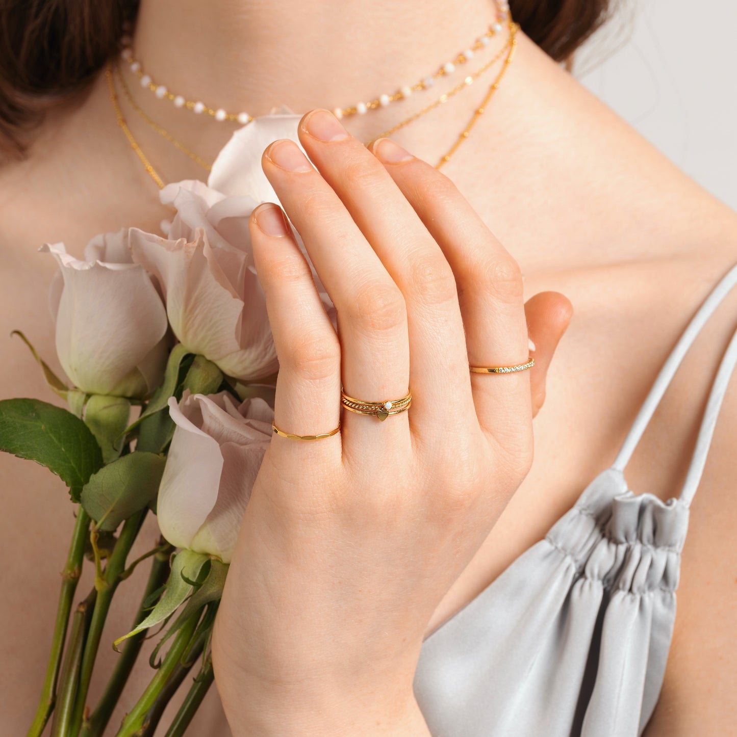 Skinny Twist Ring Gold