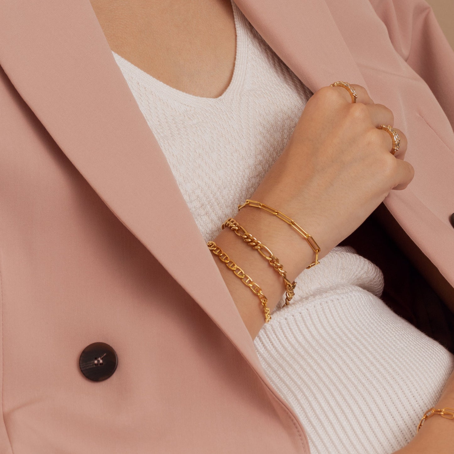 Muse Paper Clip Chain Bracelet