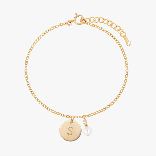 Personalized Birthstones Crystal Disc Bracelet