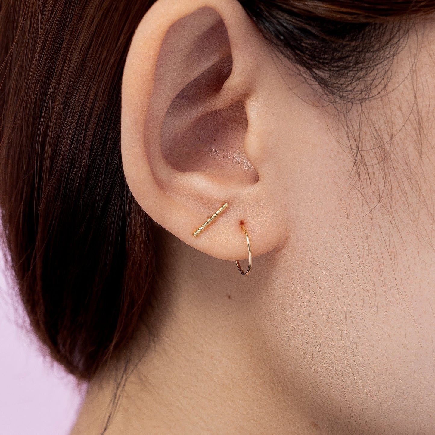 Little Sleeper Hoop Earrings