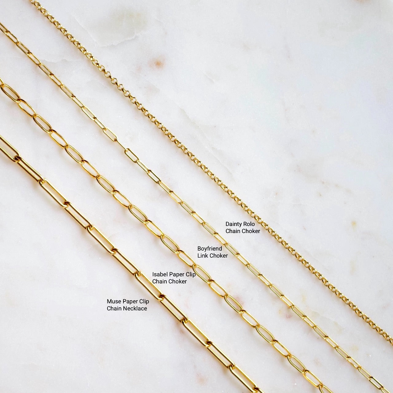 Muse Paper Clip Chain Bracelet