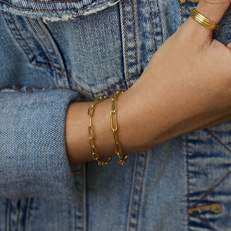 Muse Paper Clip Chain Bracelet