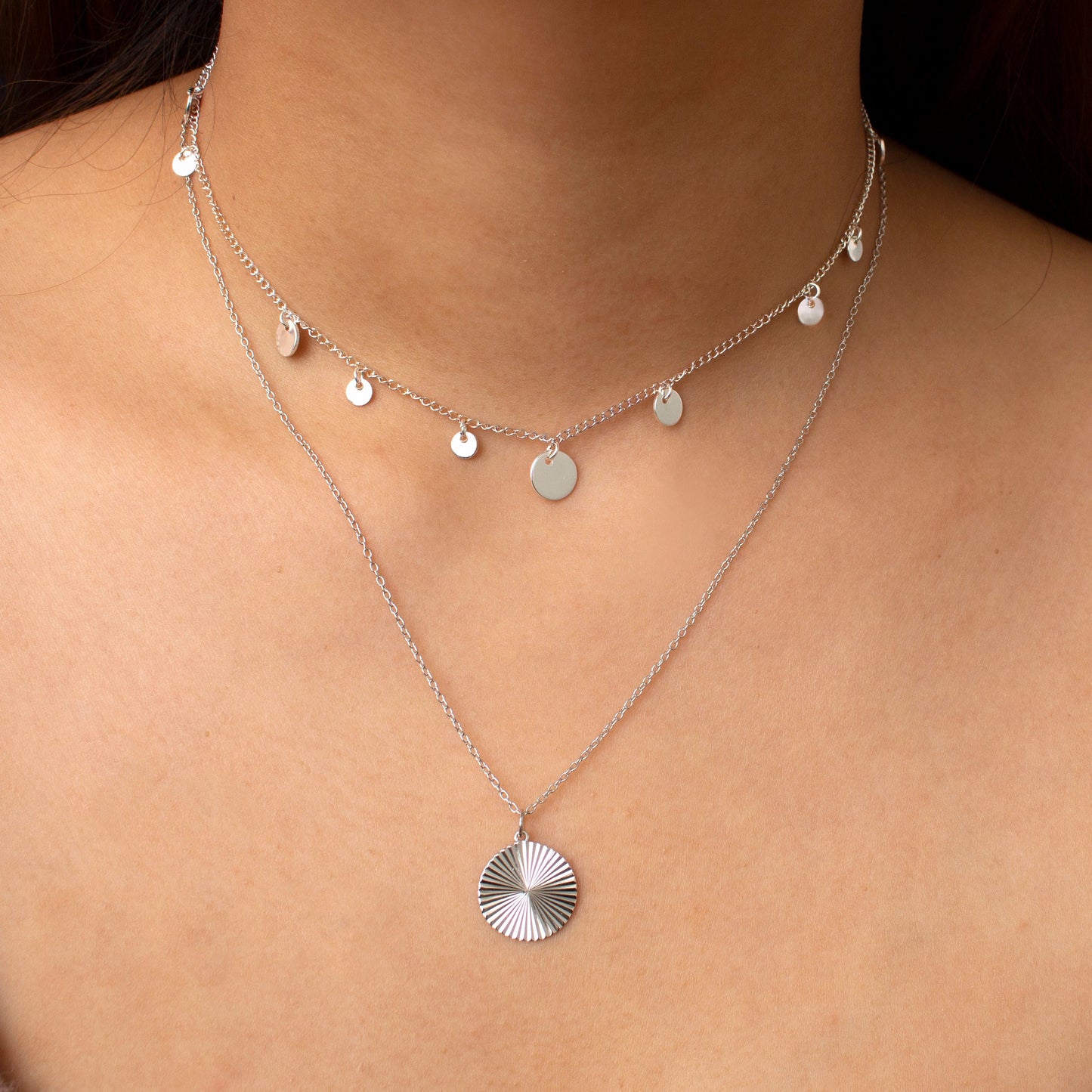 Ripple Charm Necklace