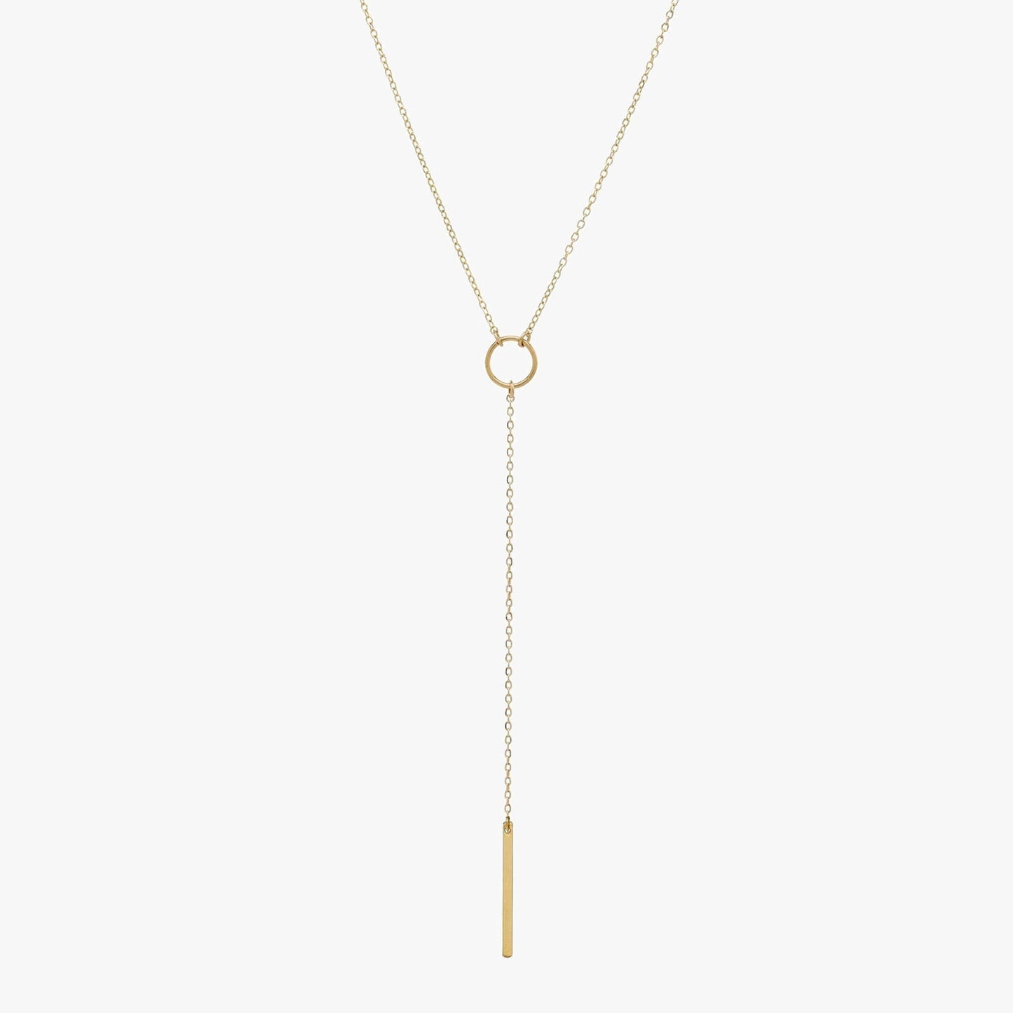 Circle Lariat Necklace