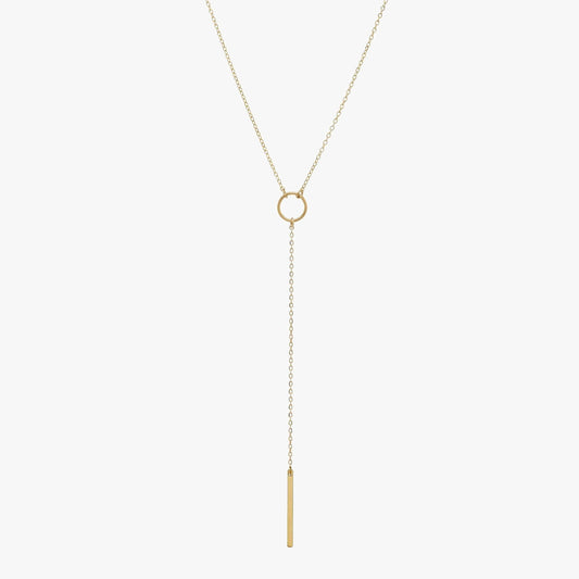 Circle Lariat Necklace
