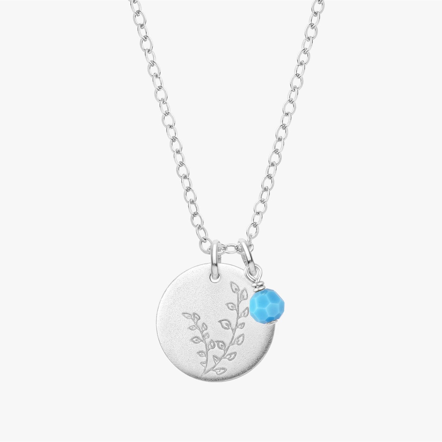 Personalized Floral Necklace