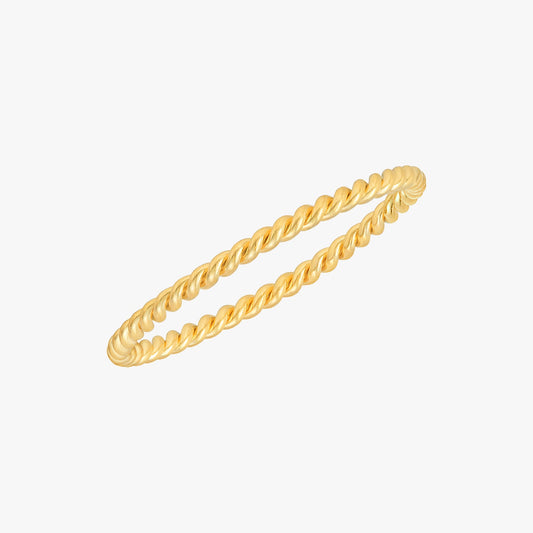 Skinny Twist Ring Gold