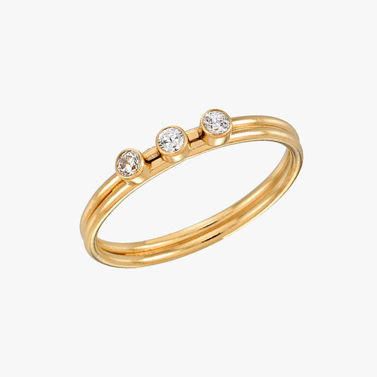 Sparkle Trio Mini Ring