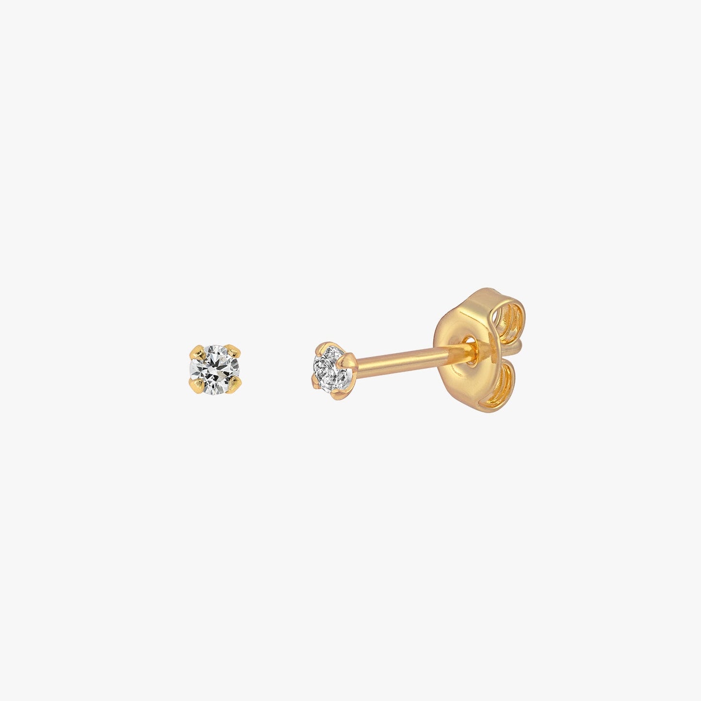 Sparkly Mini Stud Earrings 2mm