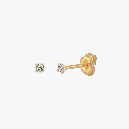Sparkly Mini Stud Earrings 2mm