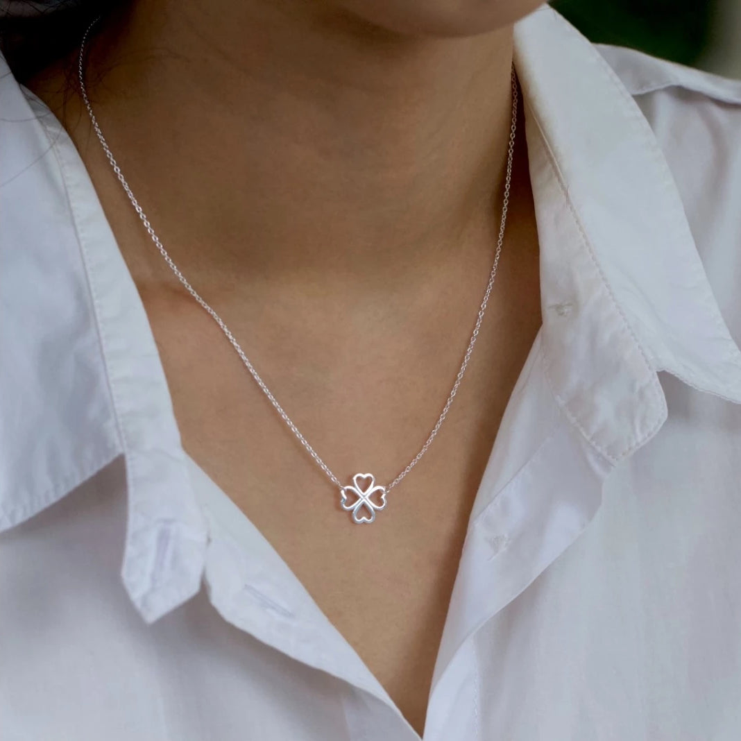 Clover Heart Necklace